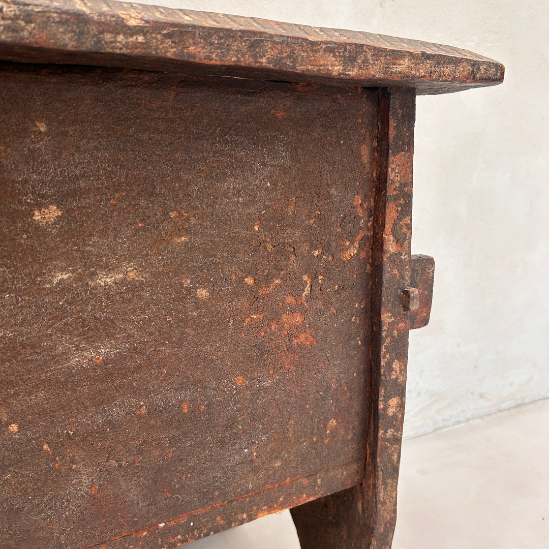 Antique wooden coffer storage box | Adelia