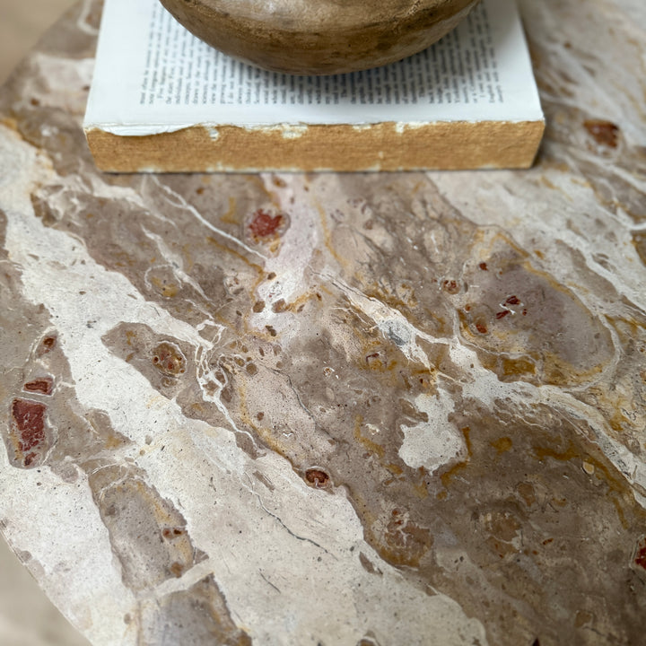 Natural Round Marble Side Table
