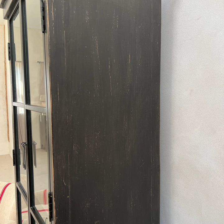 Glass Glazed Black Cabinet | Cookham