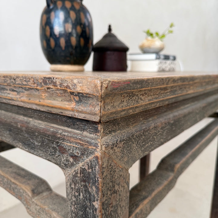 Antique Small Elm Console Table | Isla