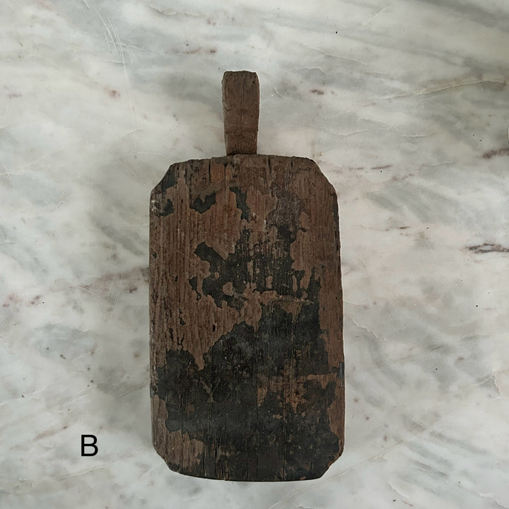 Primitive Wooden Figure | Cotton Pounding Board