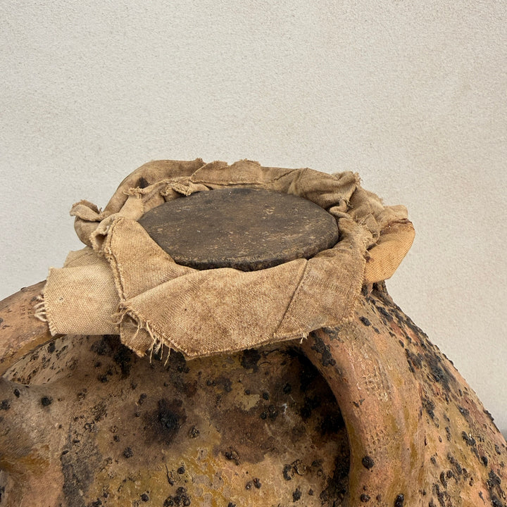 18th Century Antique French Terracotta Walnut Oil Jar | Dordogne