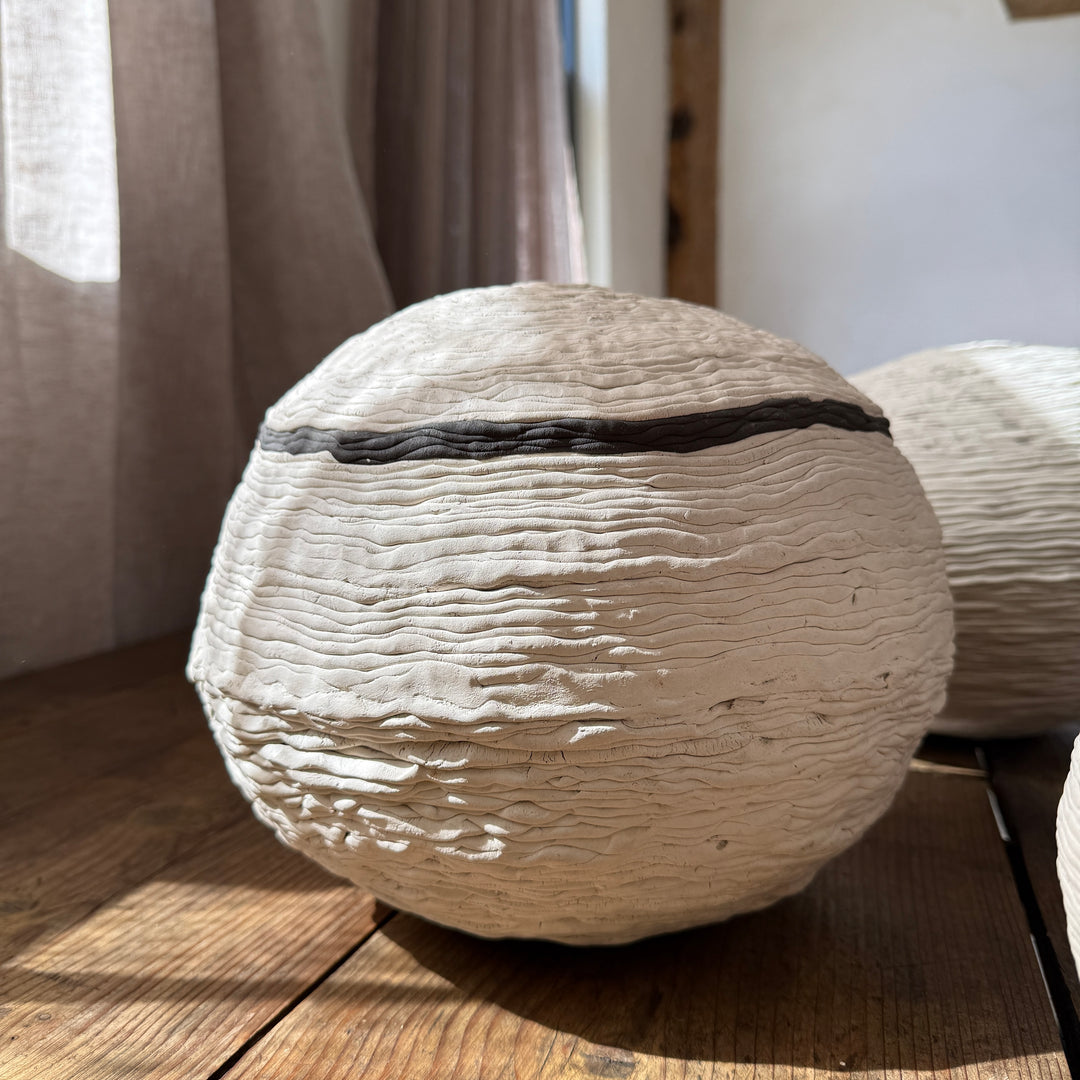 Hand-Formed South African Sculptural Ceramic Vessels