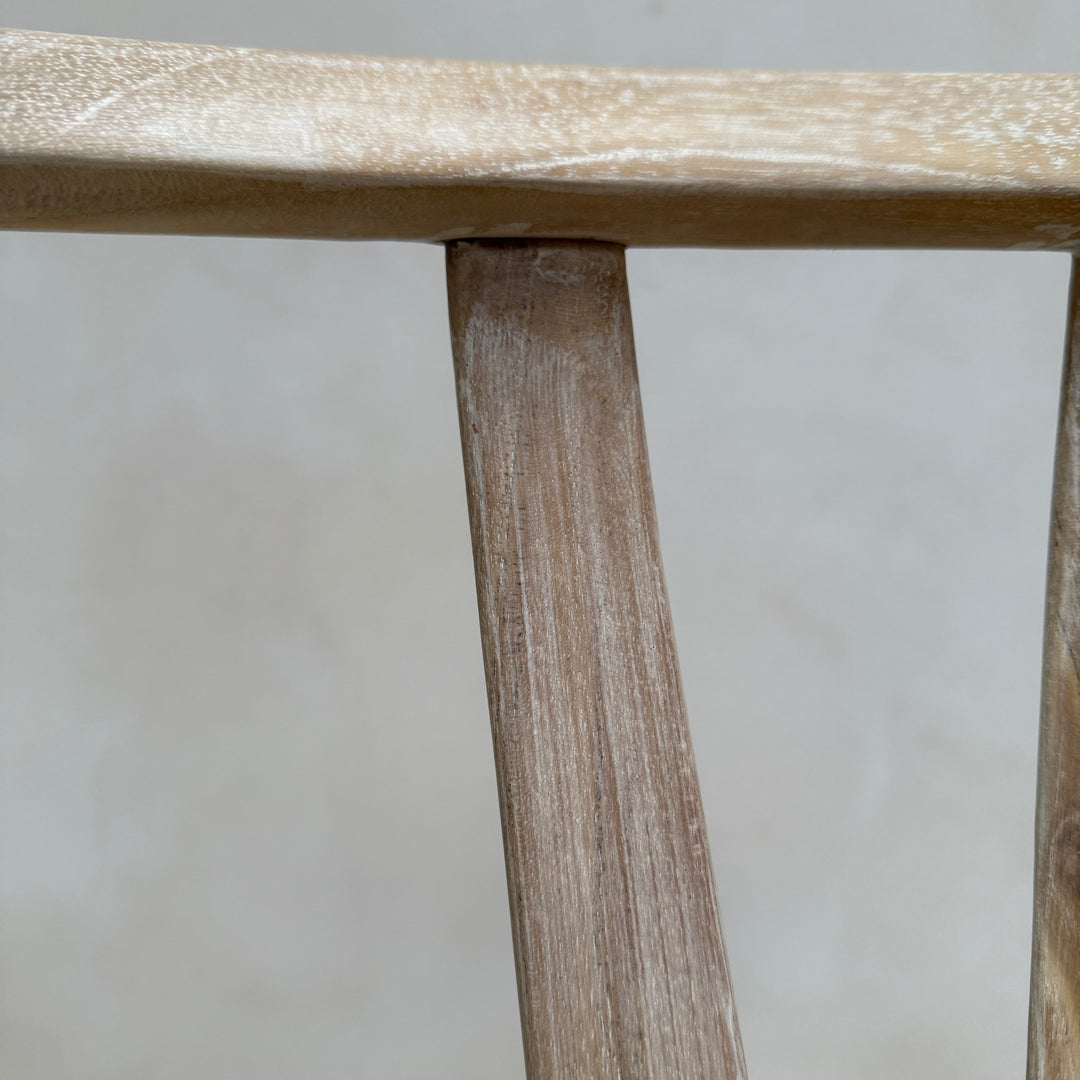 Whitewashed Danish dining chair