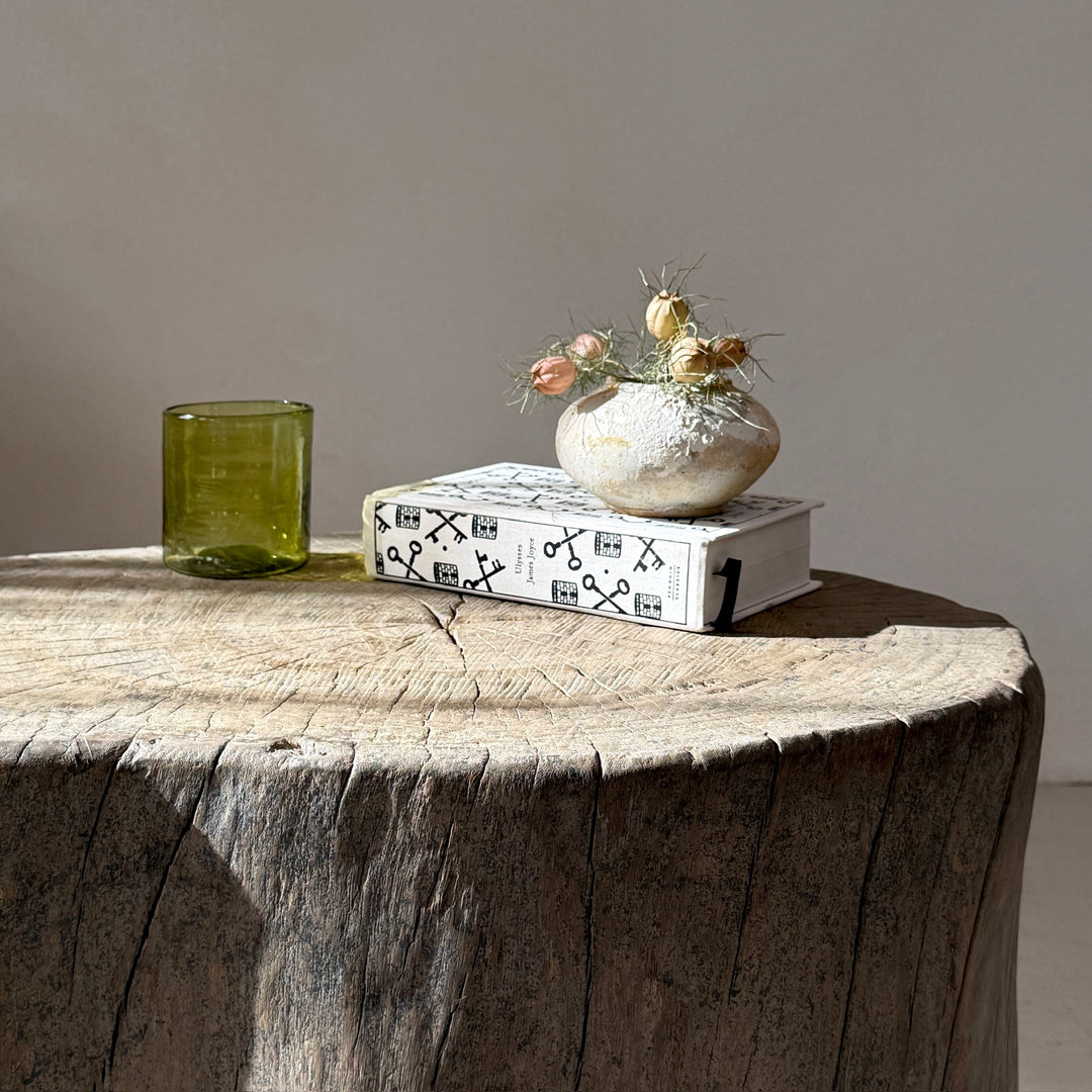 Natural Tree Trunk Side Table