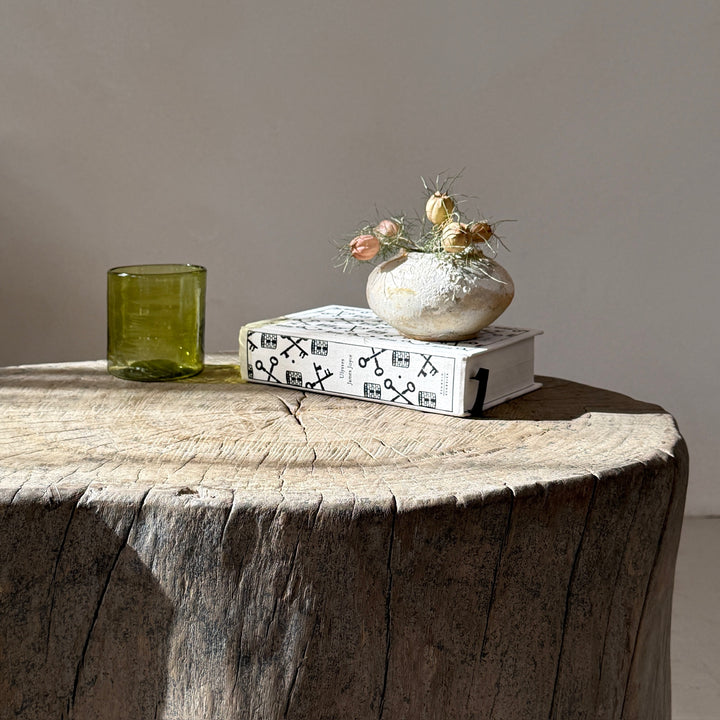 Natural Tree Trunk Side Table