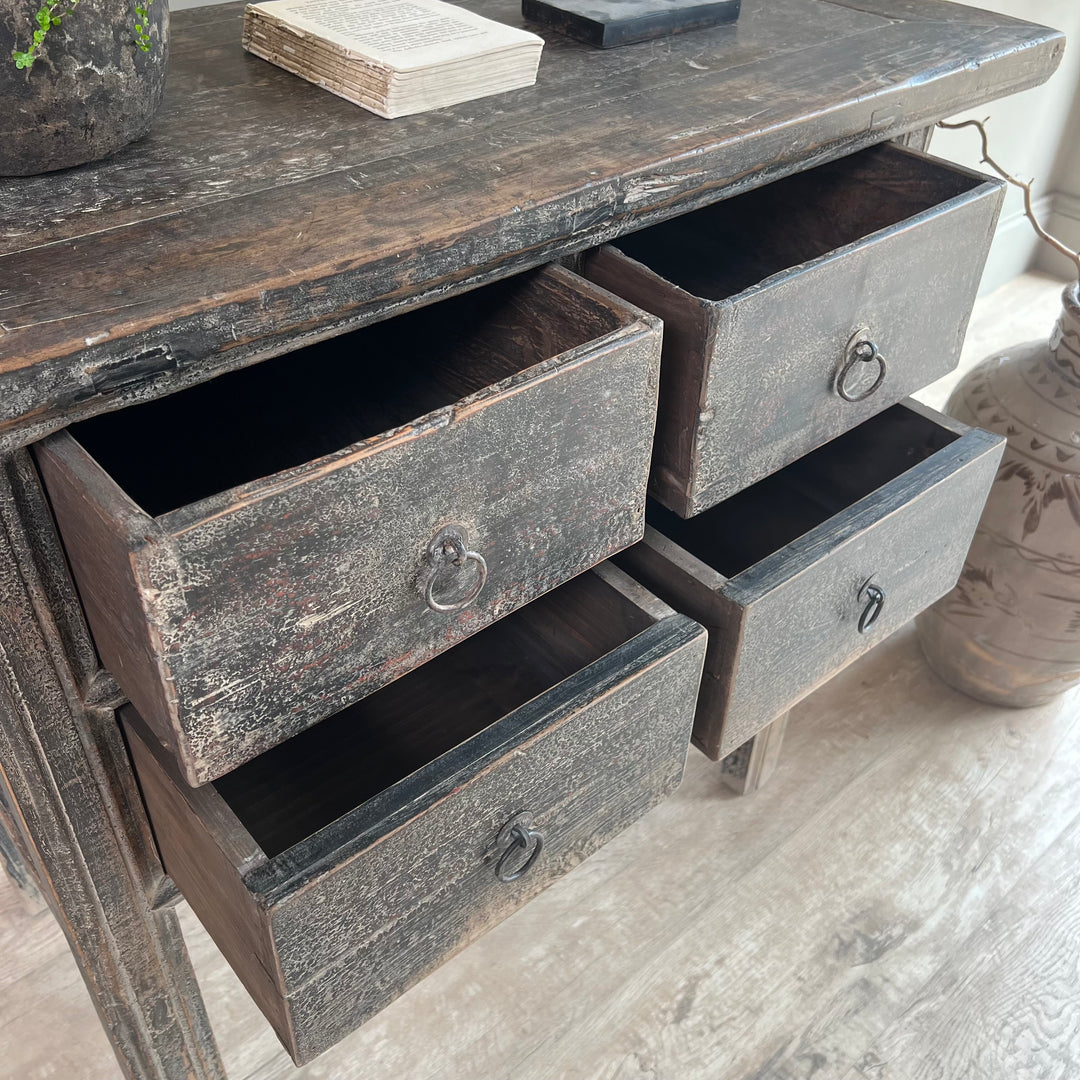 Antique Black Console Table | Snowshill
