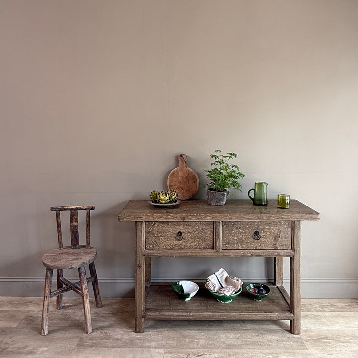Antique Console Table with Drawers | Bailey