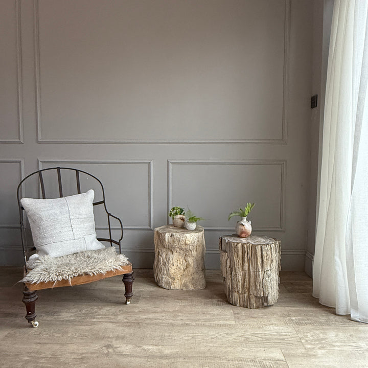 Petrified Wood Side Tables