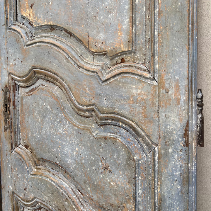Antique french blue decorative double doors