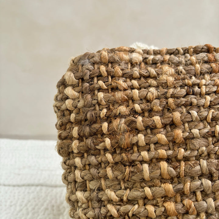 Natural Handwoven Jute Cushion