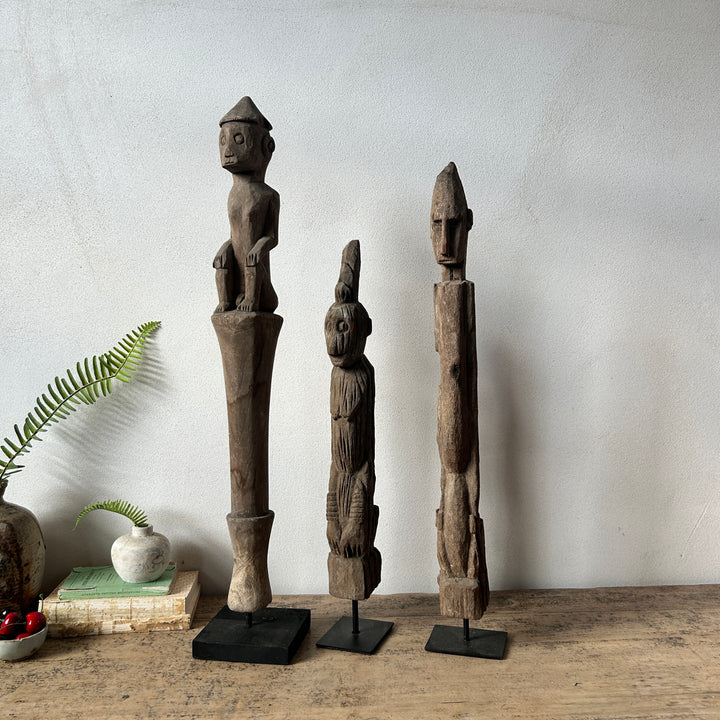 Antique Wooden Monkey Statues | Dewani