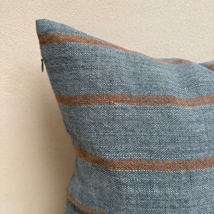 Linen cushion wide stripe | 50x50 Melvin