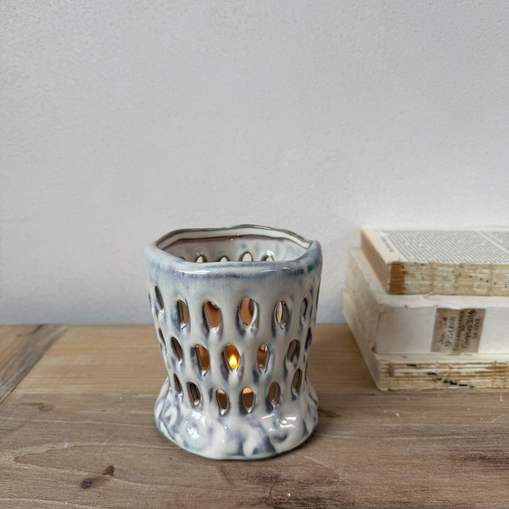 Ceramic Glazed Candle Holder