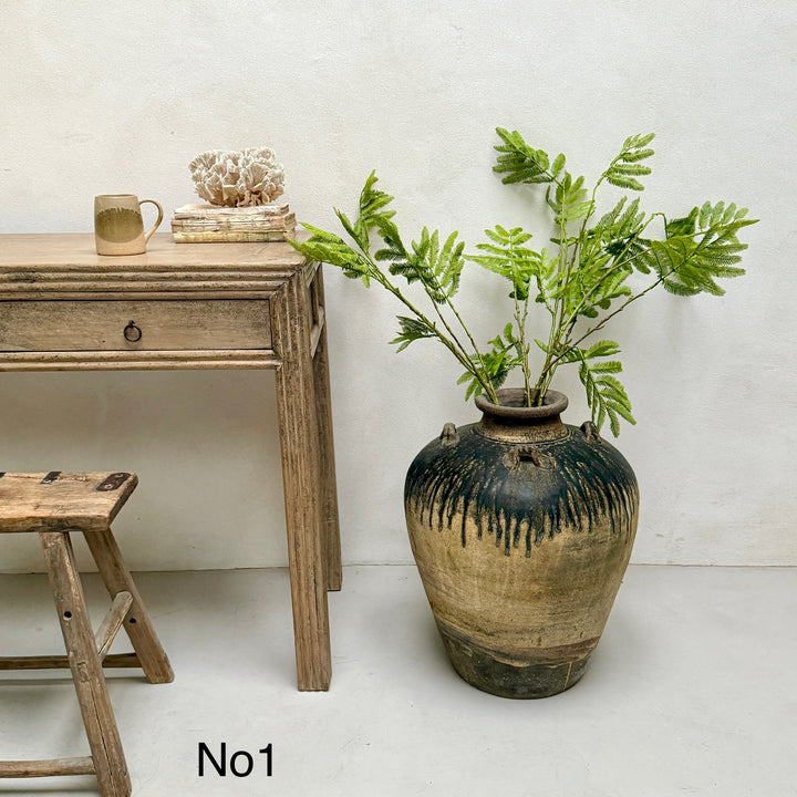 Rare Large Antique Sawankhalok Urn