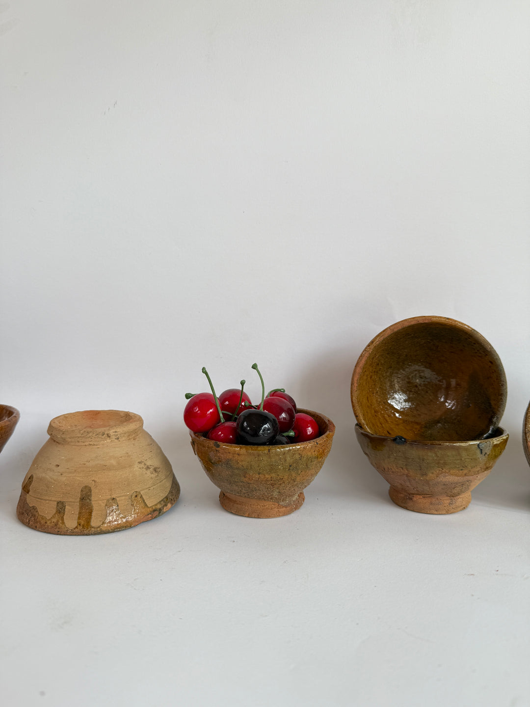 Stoneware ochre hand made bowl