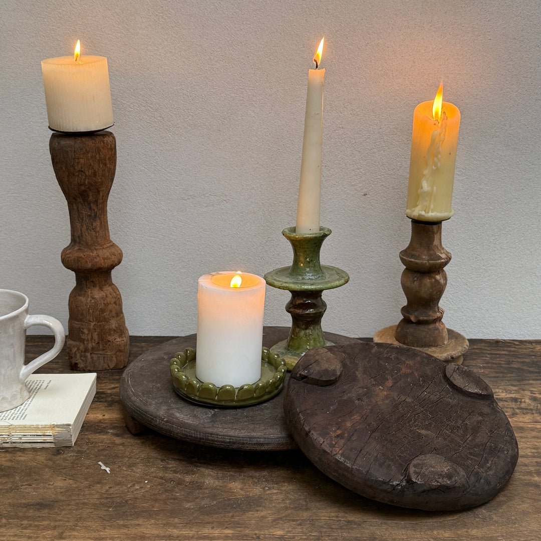Vintage Wooden Chapati Plate