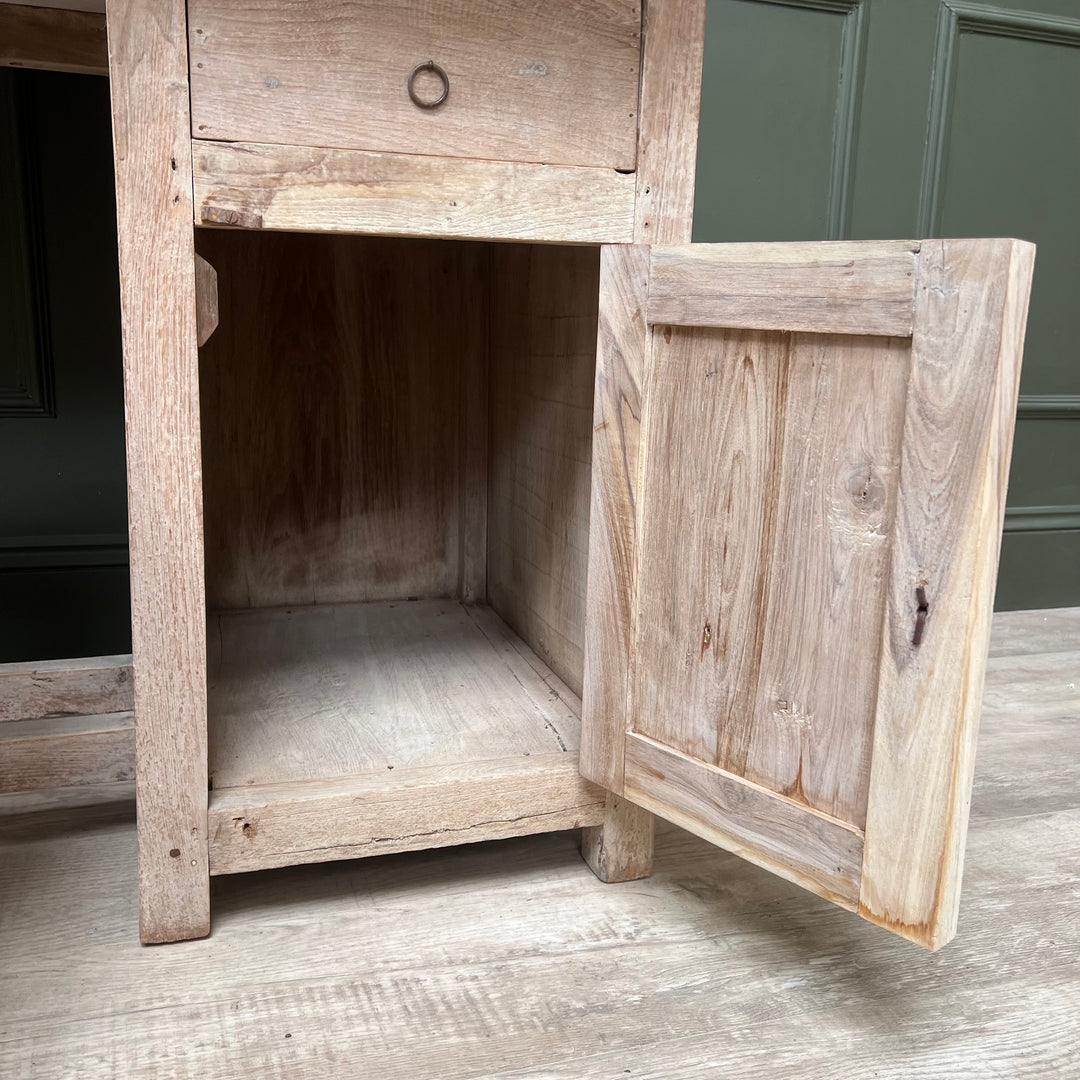 Vintage Pale Wood Desk | Elise
