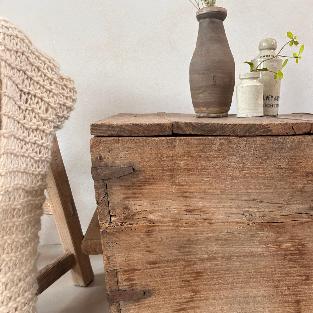 Antique Teak Blanket Box | Edward