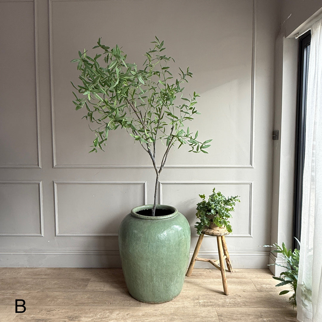 Extra Large Jade Antique Urn