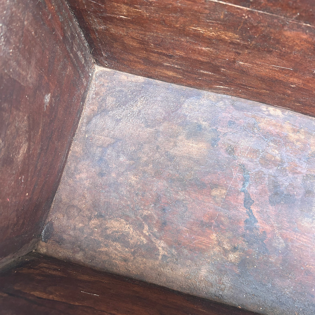 Antique wooden coffer storage box | Adelia