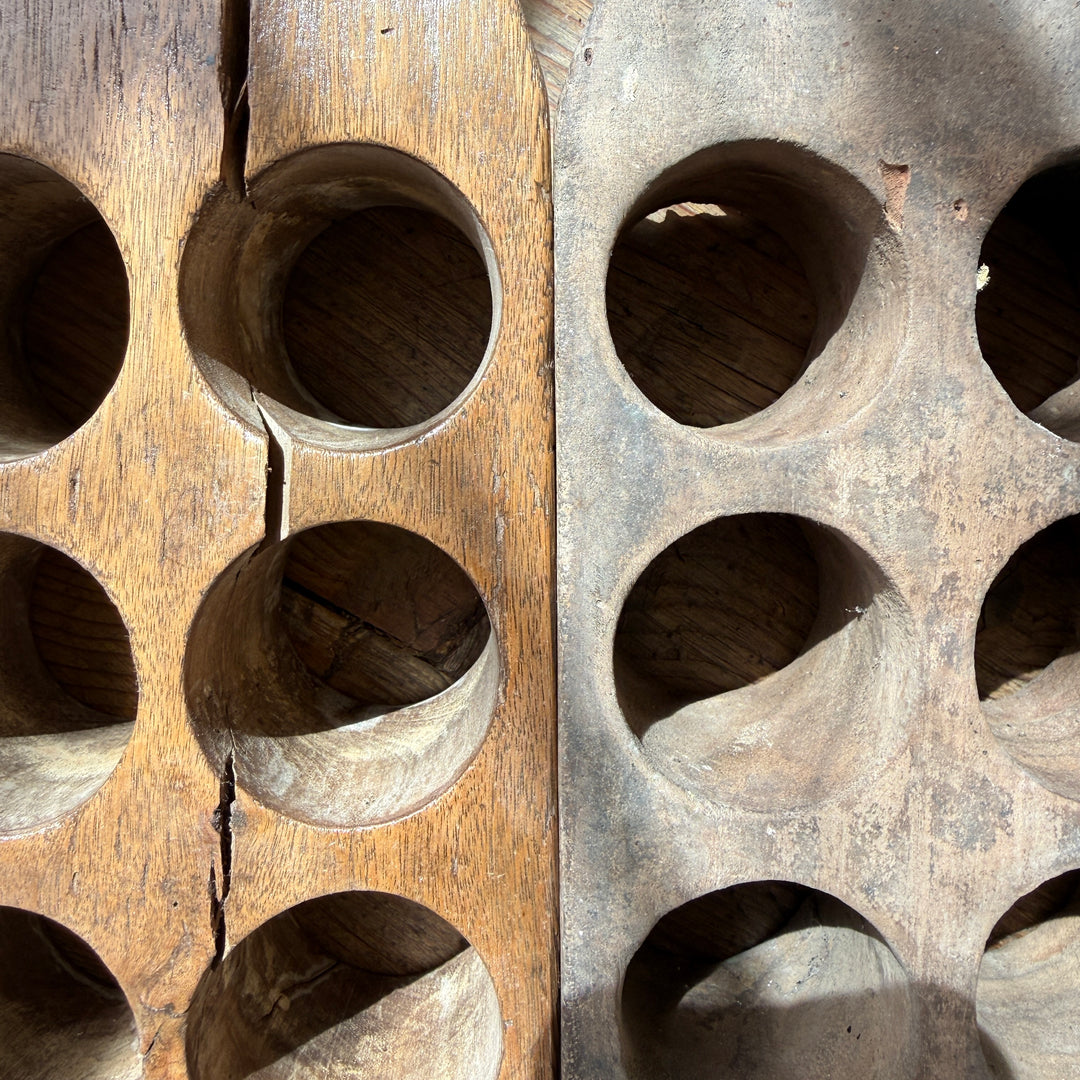 Antique Indonesian Teak Sugar Mould | Primitive Wooden Object