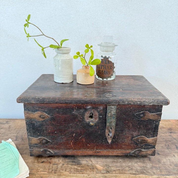 Antique Indian Wooden Merchant’s Box | Otto