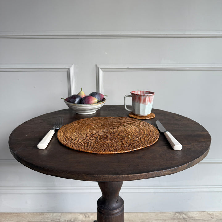 Hand woven fine rattan placemat