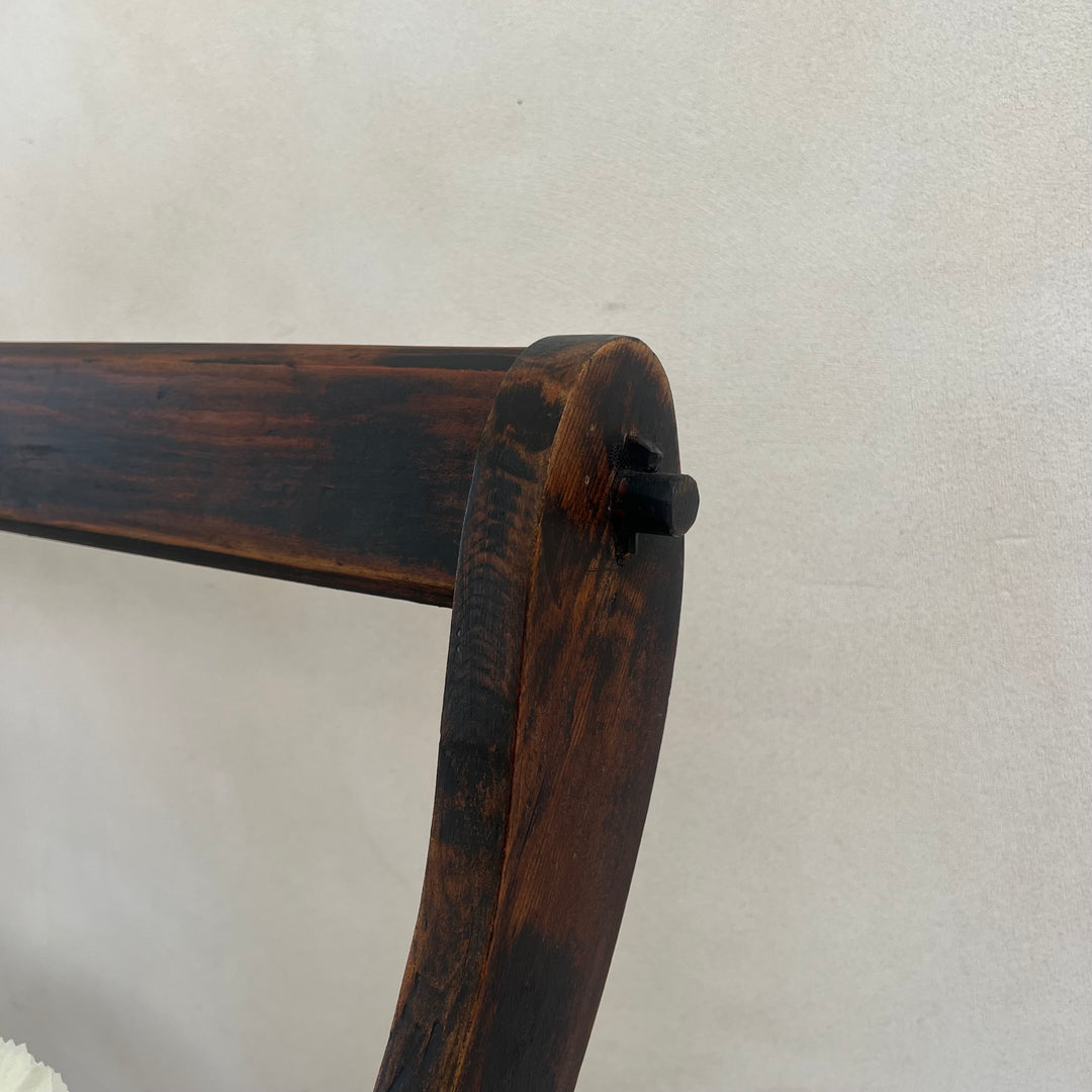 Vintage Dark Pine Church Bench | Ophelia