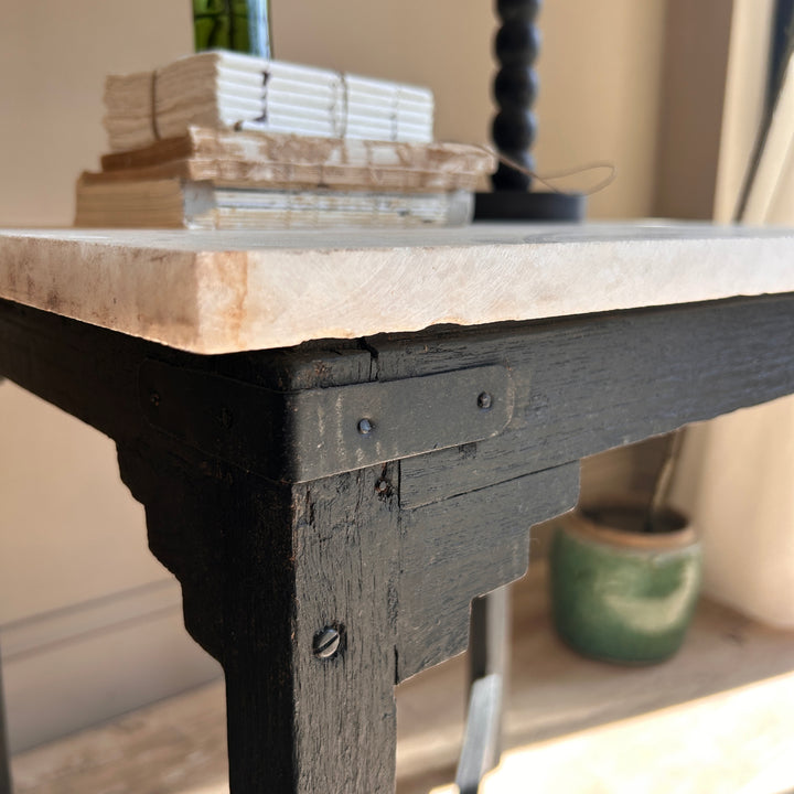 Original Vintage Marble Top Side Table | Petra
