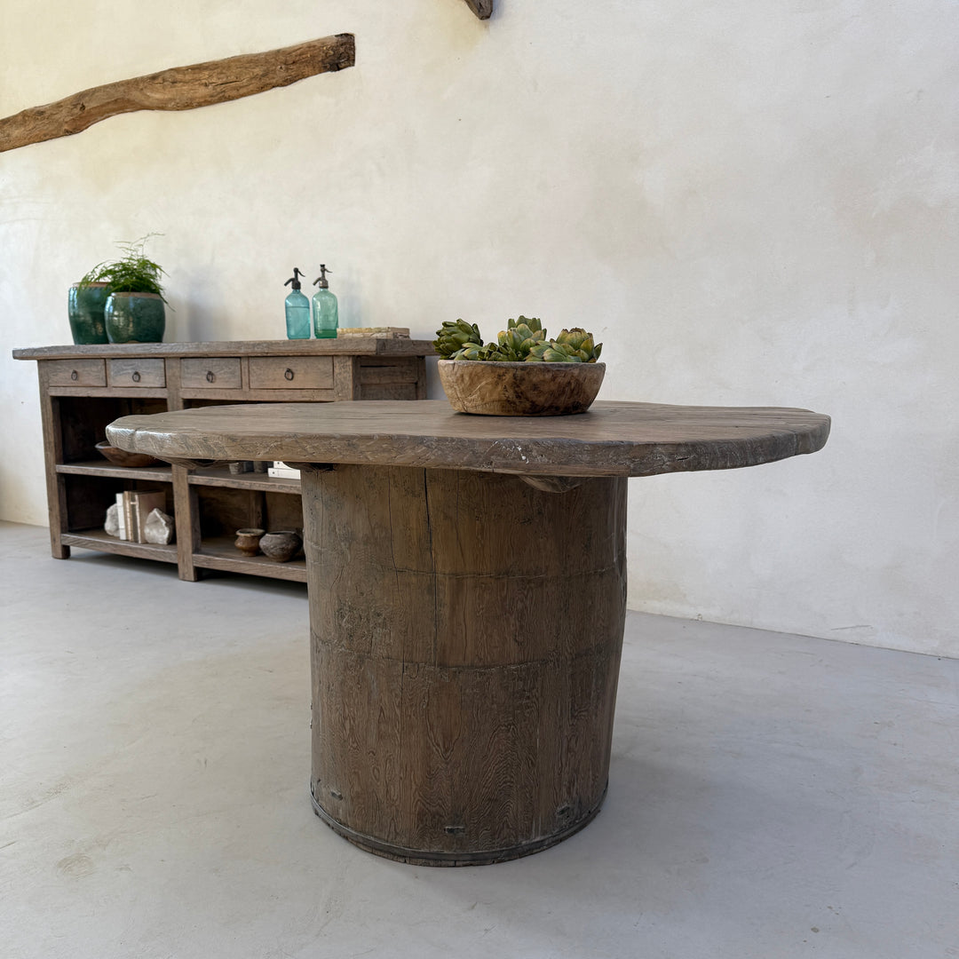 Rustic Timber Round Dining Table | Harrogate