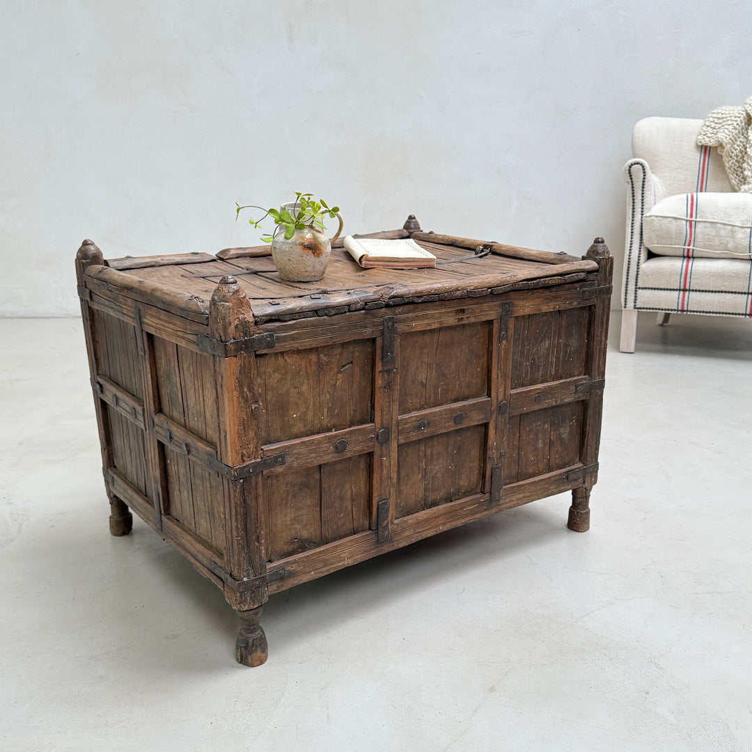 Ancient Wooden Merchants Chest | Wittering