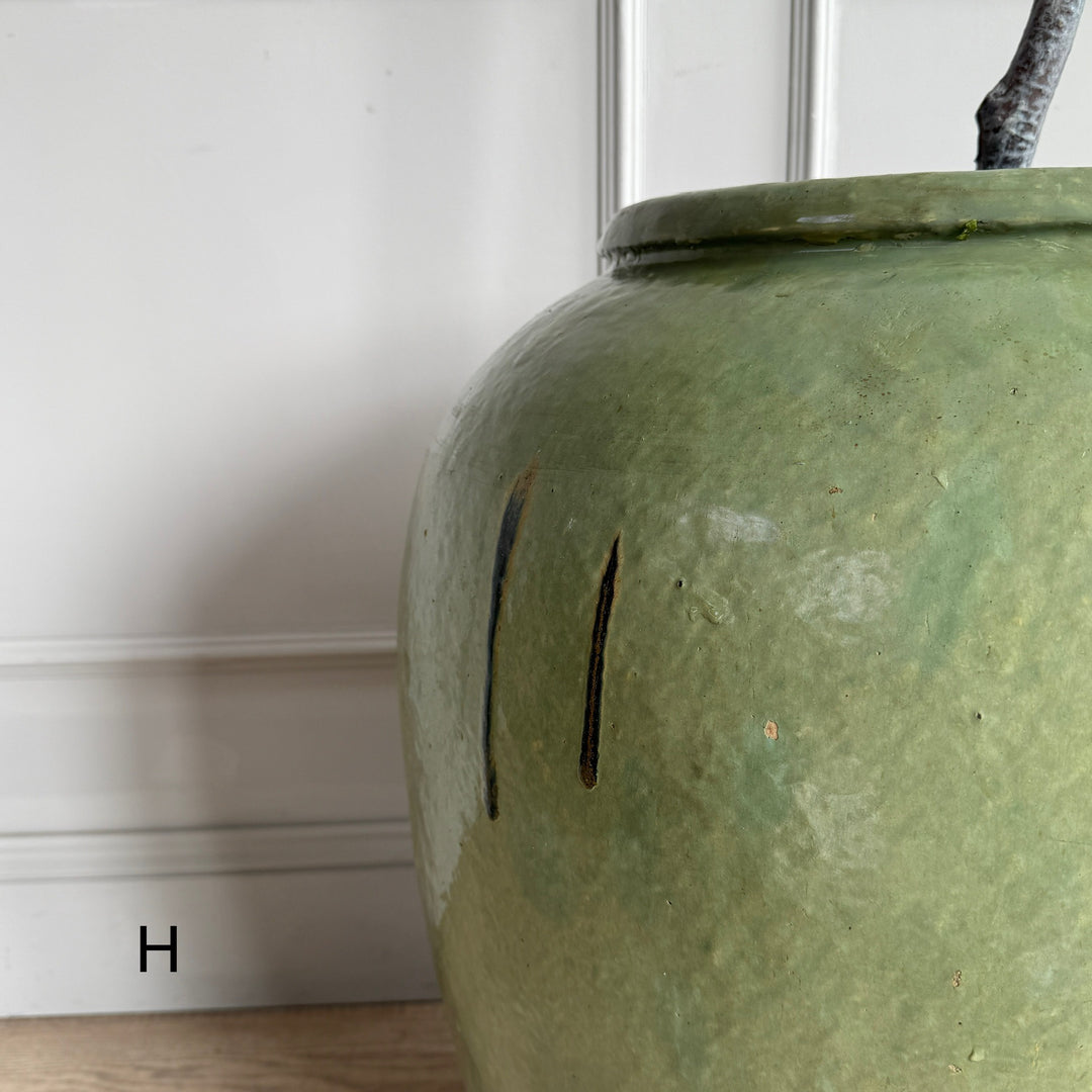 Extra Large Jade Antique Urn