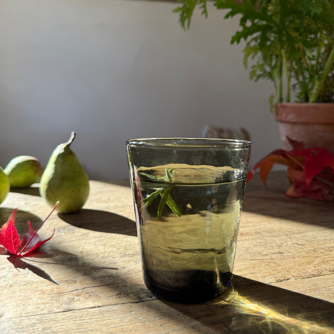 Textured Glass Tumbler | Smoke