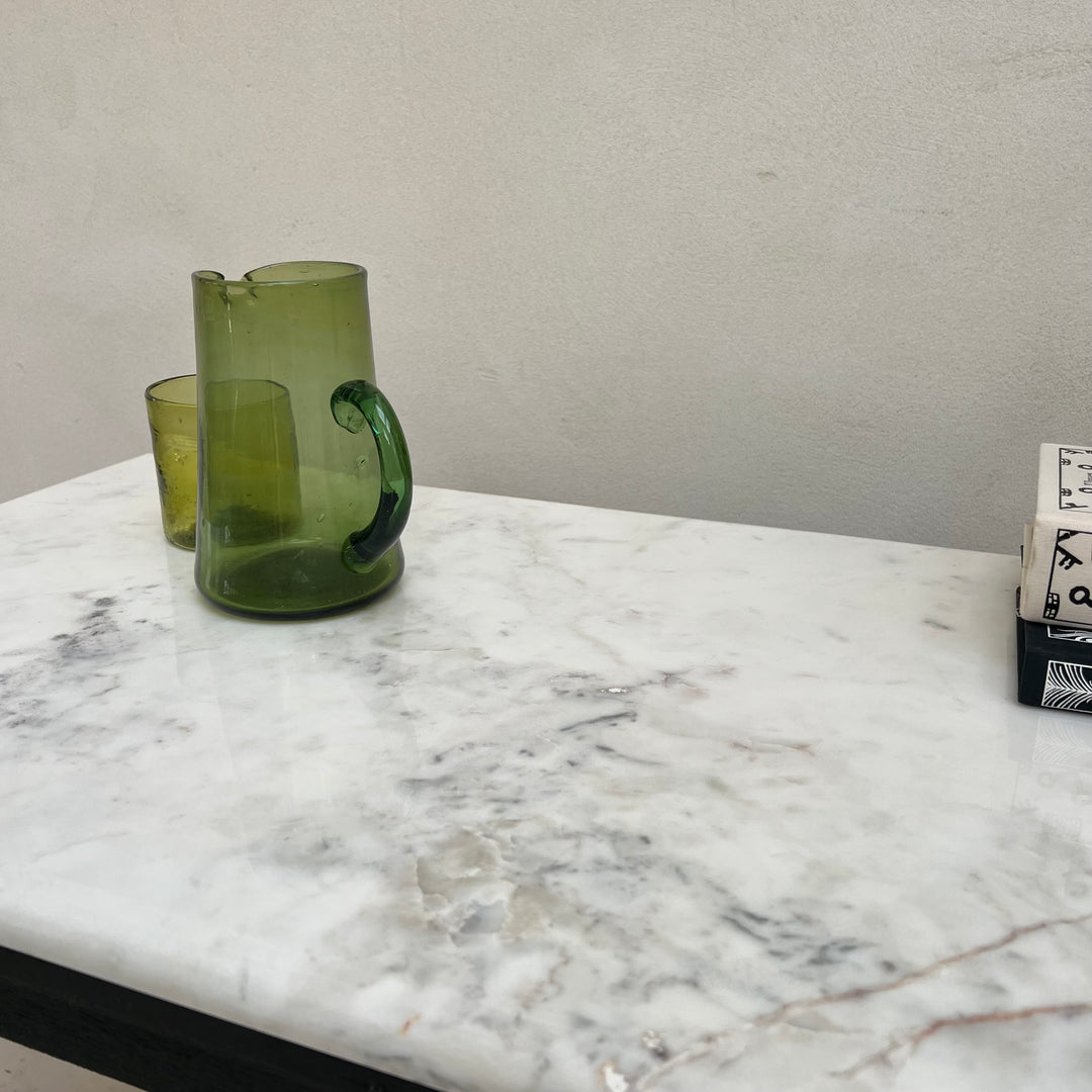 Vintage Marble Top Console Table | Cliffe