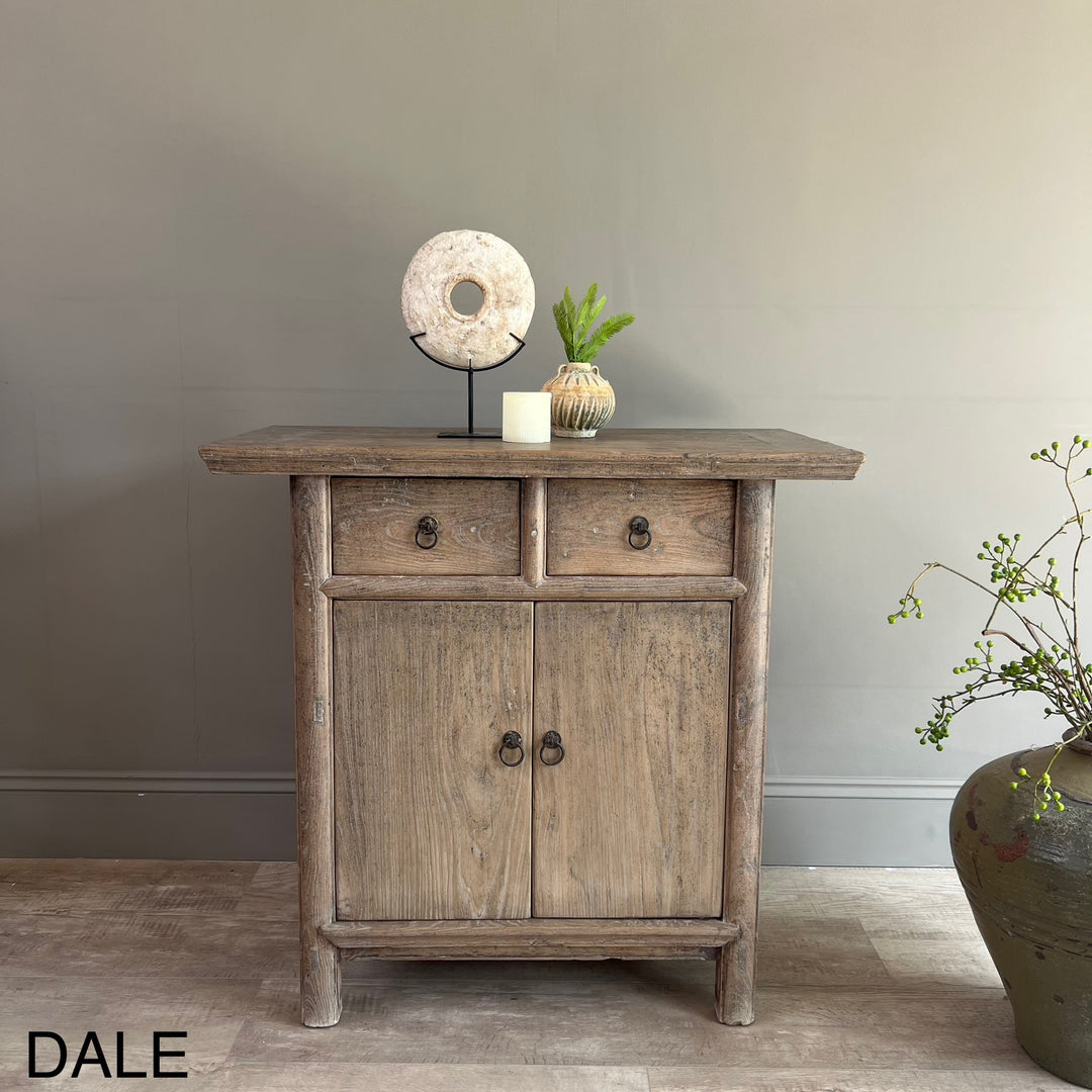Small Antique Elm Cupboards