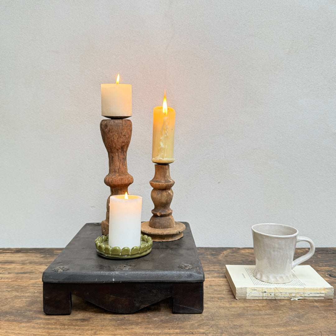 Vintage Wooden Bajot Display Stand