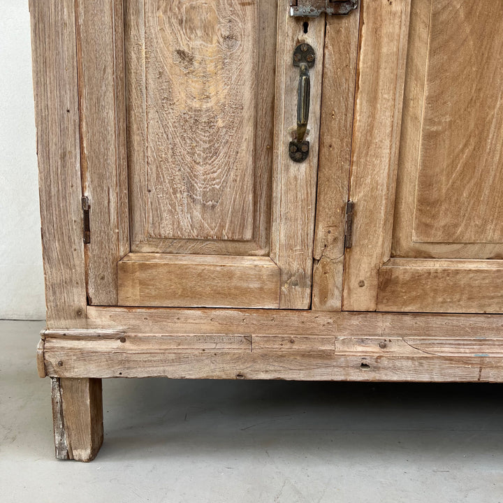Small Rustic Vintage Sideboard with Metal Panels | Avani