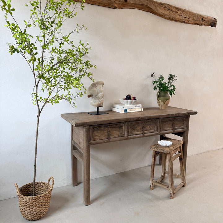 Antique dark wood console table | Hambledon