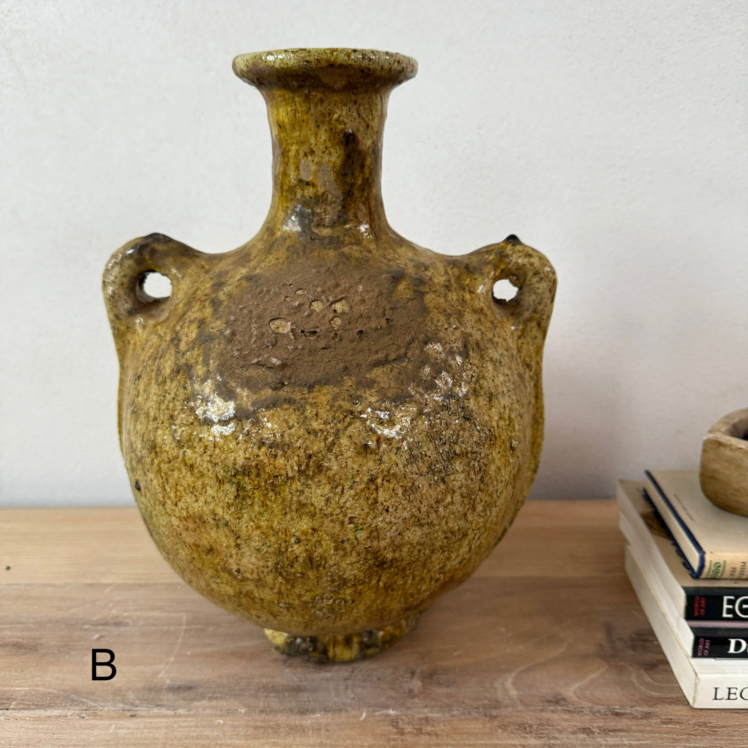 Large Yellow Tamegroute Vase