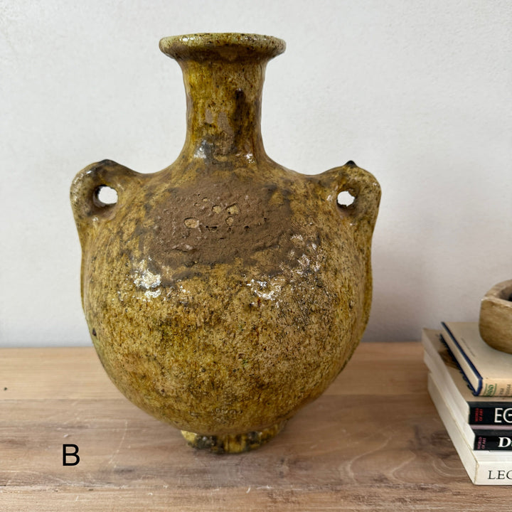 Large Yellow Tamegroute Vase