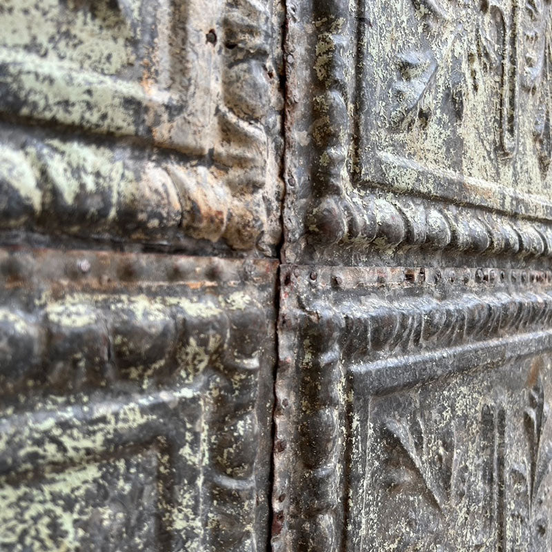 Huge Vintage Metal ceiling tile Artwork 1