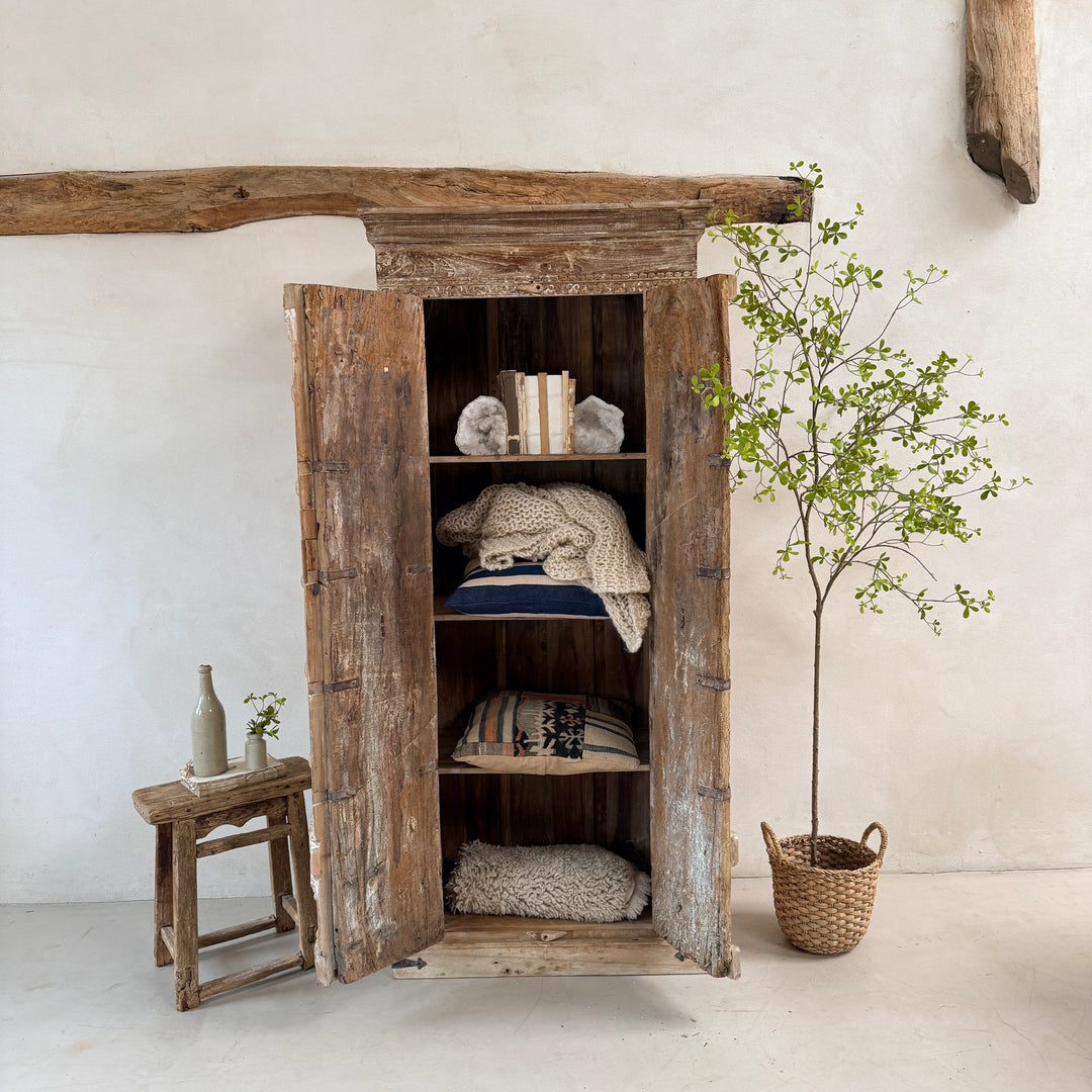 Reclaimed Carved Door Cupboard | Mina