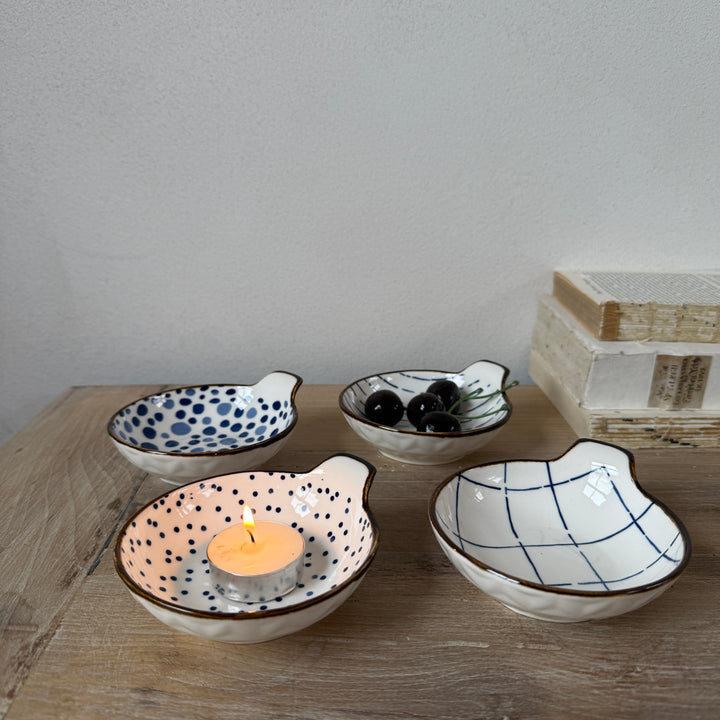 Small Ceramic Patterned Appetiser Dish