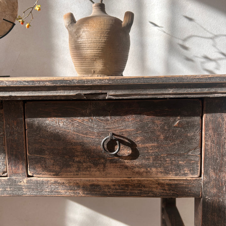 Antique Elm Console Table | Monkton