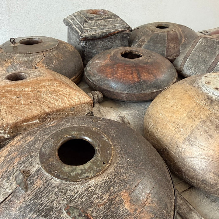 Antique Indian Teak Decorative Boxes