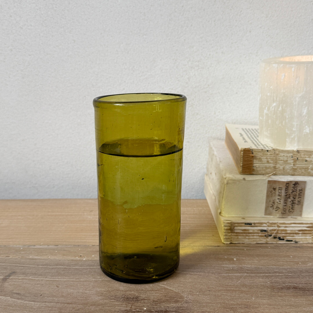 Tall Hand Blown Glass