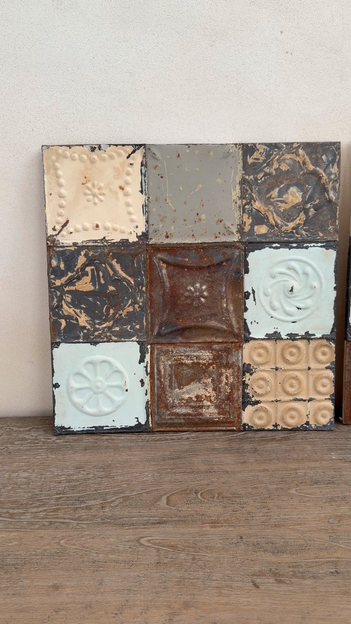 American tin tiles Artwork | 45x45cm