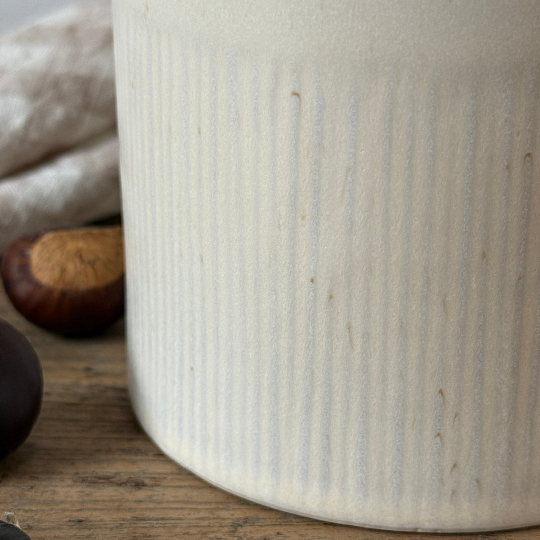 Cream Stoneware Storage Jar with Airtight Lid | Paloma