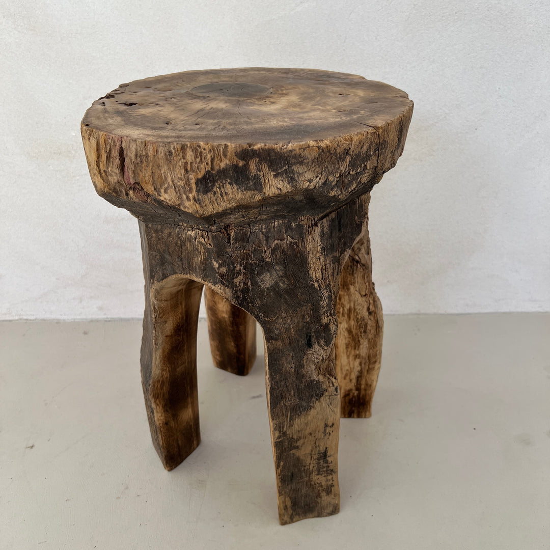 Tree Trunk Stool Side Table